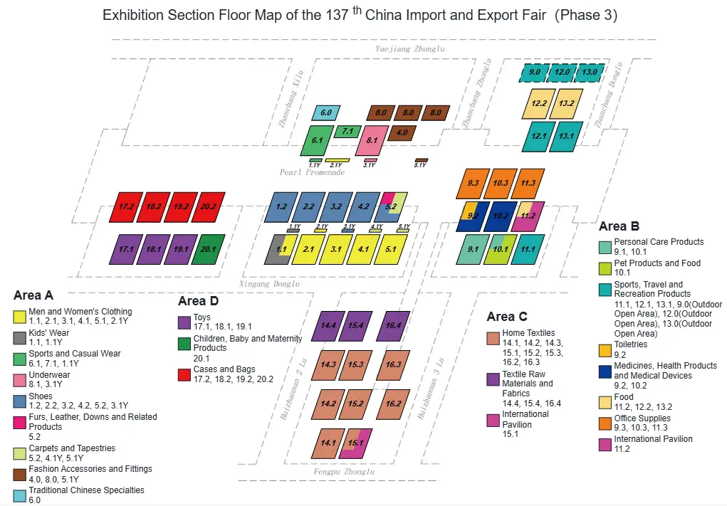 canton fair phase 3 map